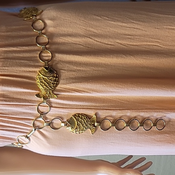 Vintage Accessories - Vintage fish belt